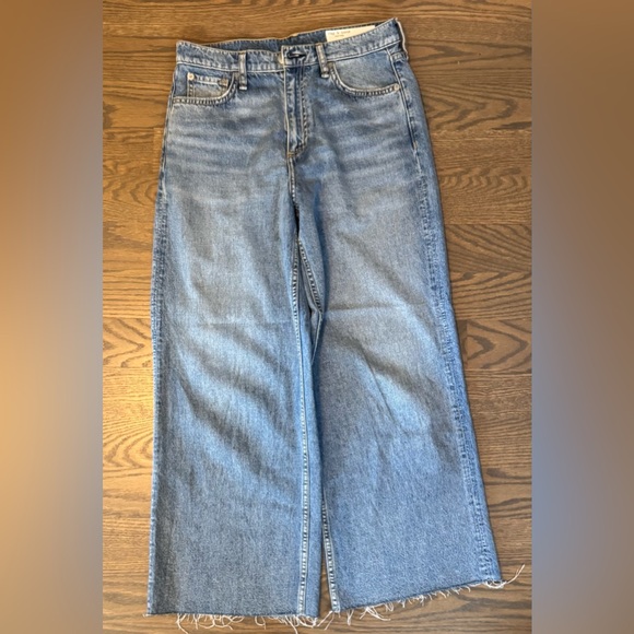 rag & bone Andi high rise Flare Wide Leg ankle length Jeans - Picture 12 of 13